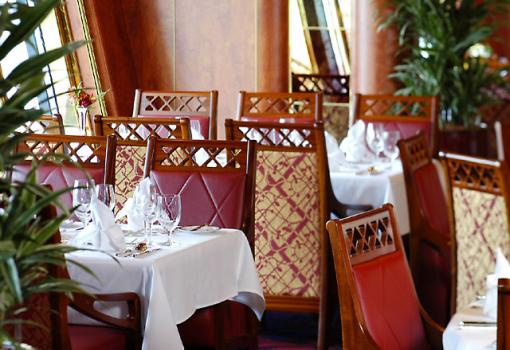 Detalle del Vista Restaurant, el principal del buque